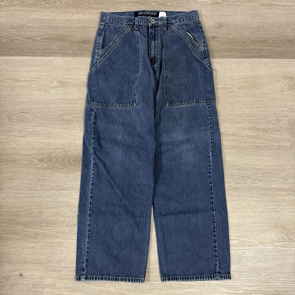 Vintage 90s Y2K Levi's Silvertab Baggy Loose Denim‎ Jeans Men's Size 33x31